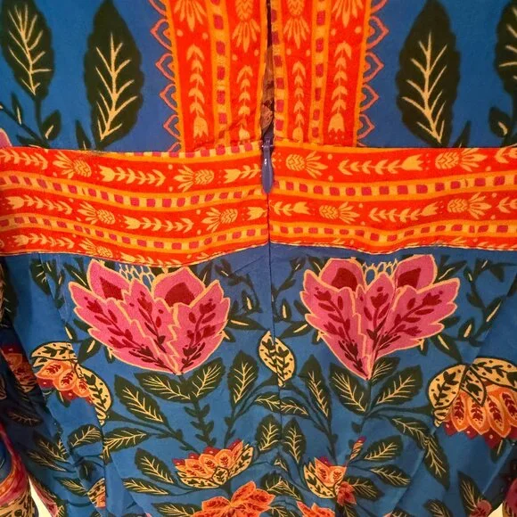 FARM RIO PINEAPPLE GARDEN MAXI KAFTAN DRESS NEW WITH TAGS (NWT) - Picture 7 of 15